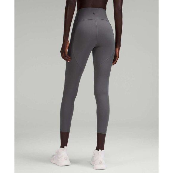 Lululemon Lab Nulux and Mesh High-Rise Tight 25" Anchor Grey size 2 - Picture 1 of 6
